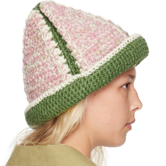 Nicholas Daley Hand Crocheted Bucket Hat Beanie main image 2